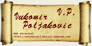 Vukomir Poljaković vizit kartica